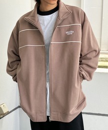 Snap club（スナップクラブ）の「【Snap club】裏起毛ワンポイント刺繍ロゴ オーバーサイズ  スウェットジップジャケット（ブルゾン・メンズ）」