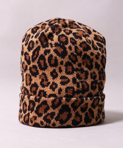 BAYBLO(ベイブロ)の「(CR)【ユニセックス】レオパード ジャガード ニットキャップ(ニットキャップ/ビーニー・レディース・レオパード・FREE)」の2枚目の写真