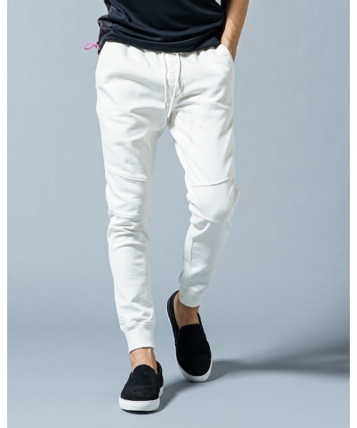 wjk（ダヴルジェイケイ）の「biker rib pants（スウェットパンツ