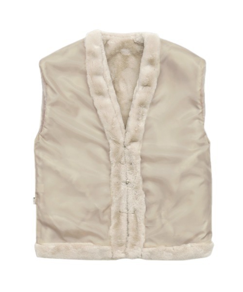 select MOCA（セレクトモカ）の「フェイクファーノーカラージレ（ベスト・レディース・ブラック/ブラウン/アイボリー・FREE）」の11枚目の写真