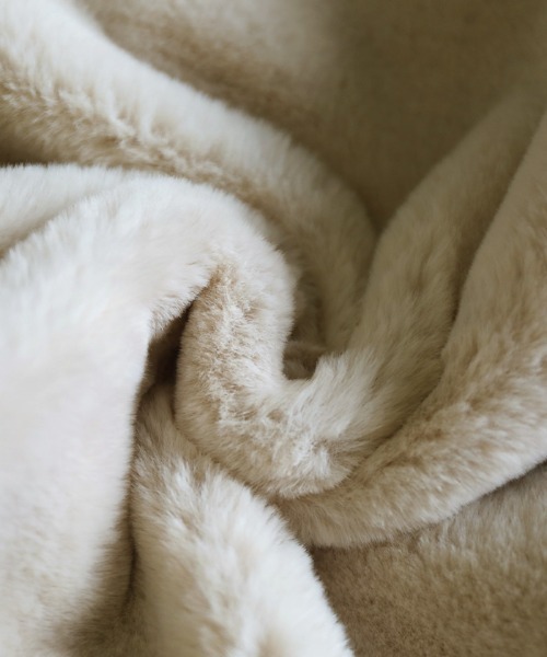 select MOCA（セレクトモカ）の「フェイクファーノーカラージレ（ベスト・レディース・ブラック/ブラウン/アイボリー・FREE）」の14枚目の写真