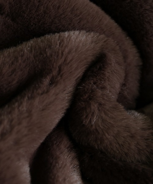 select MOCA（セレクトモカ）の「フェイクファーノーカラージレ（ベスト・レディース・ブラック/ブラウン/アイボリー・FREE）」の15枚目の写真