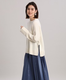 INED | ドロップショルダークルーニット(ニット/セーター)