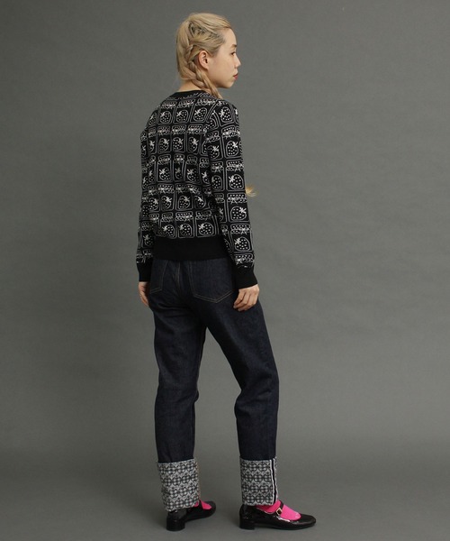 peu pres（プープレ）の「ジャムジャカードCD（ニット/セーター・レディース・ブラック/グレー・FREE）」の19枚目の写真