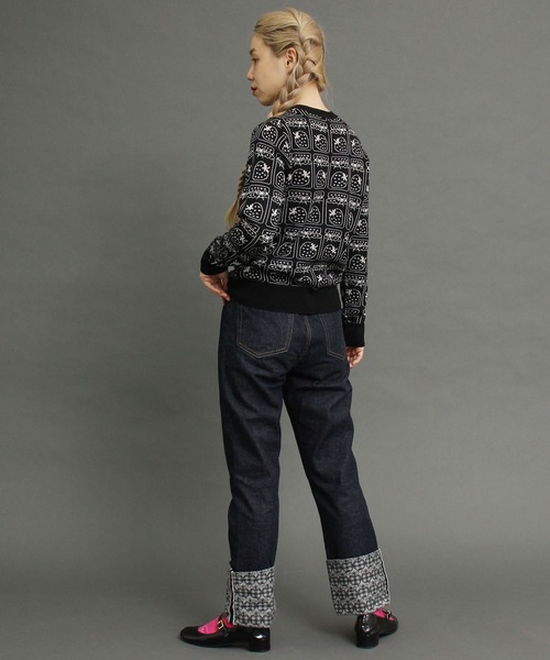 peu pres（プープレ）の「ジャムジャカードCD（ニット/セーター・レディース・ブラック/グレー・FREE）」の20枚目の写真