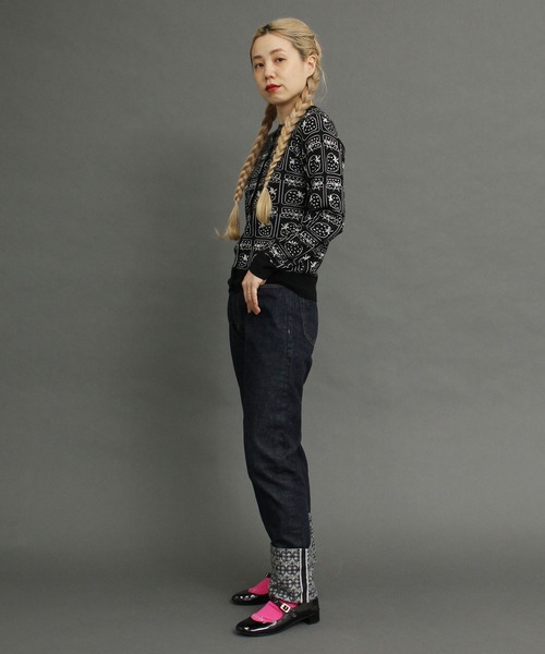 peu pres（プープレ）の「ジャムジャカードCD（ニット/セーター・レディース・ブラック/グレー・FREE）」の21枚目の写真