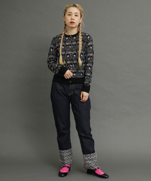 peu pres（プープレ）の「ジャムジャカードCD（ニット/セーター・レディース・ブラック/グレー・FREE）」の22枚目の写真