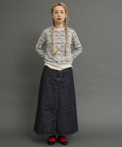 peu pres（プープレ）の「ジャムジャカードCD（ニット/セーター・レディース・ブラック/グレー・FREE）」の12枚目の写真