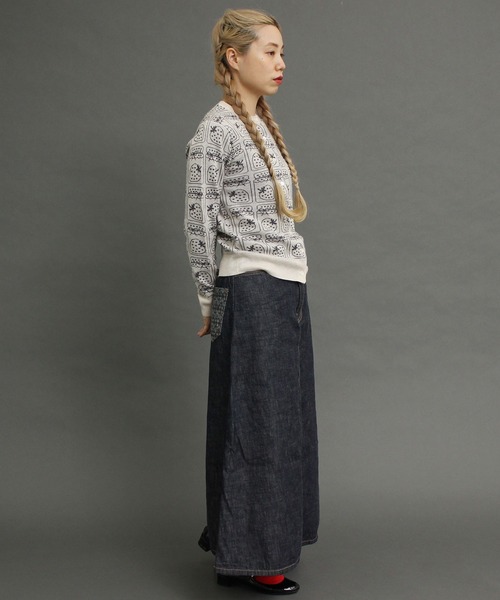 peu pres（プープレ）の「ジャムジャカードCD（ニット/セーター・レディース・ブラック/グレー・FREE）」の13枚目の写真