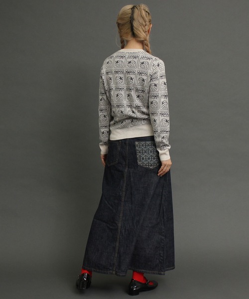 peu pres（プープレ）の「ジャムジャカードCD（ニット/セーター・レディース・ブラック/グレー・FREE）」の15枚目の写真