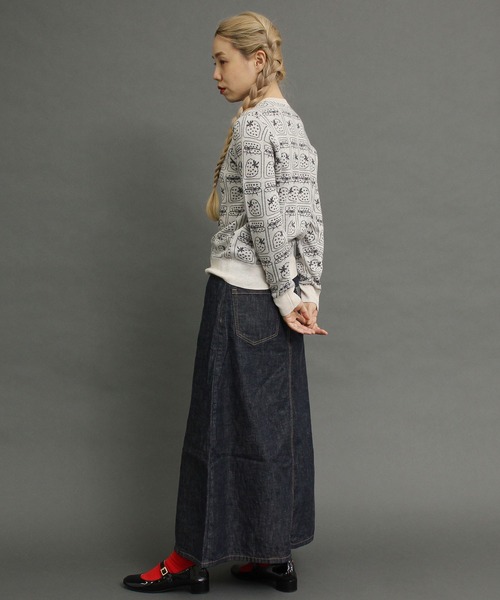 peu pres（プープレ）の「ジャムジャカードCD（ニット/セーター・レディース・ブラック/グレー・FREE）」の14枚目の写真