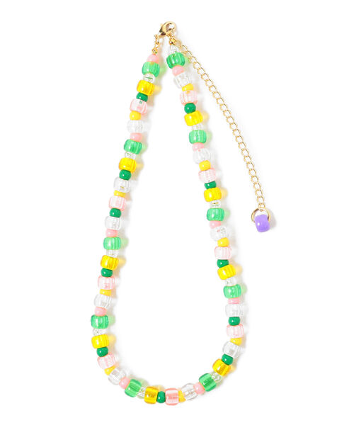 BEAMS BOY（ビームスボーイ）の「BEAMS BOY / USポニービーズ ネックレス（ネックレス・レディース・ホワイト/ブルー/グリーン・ONE SIZE）」の7枚目の写真