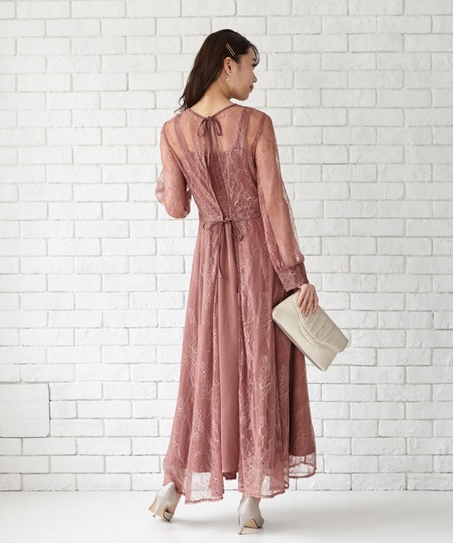 AIMER(エメ)の「【WEB限定】ロングレース2WAYパーティードレス AIMER(エメ)の「【WEB限定】ロングレース2WAYパーティードレス