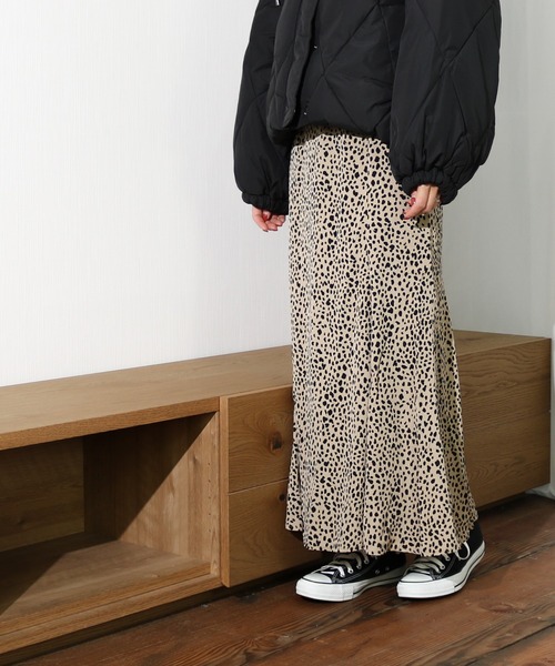 Per sist ence（パーシエンス）の「Per sist ence/パーシエンス　レオパードプリントマーメイドスカート（スカート・レディース・ベージュ・FREE）」の12枚目の写真