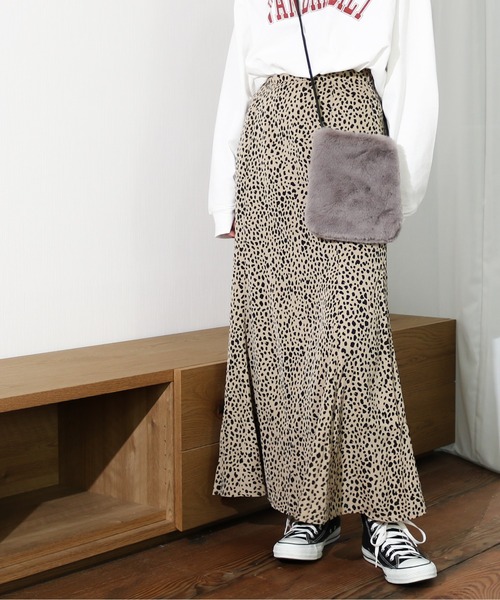 Per sist ence（パーシエンス）の「Per sist ence/パーシエンス　レオパードプリントマーメイドスカート（スカート・レディース・ベージュ・FREE）」の7枚目の写真