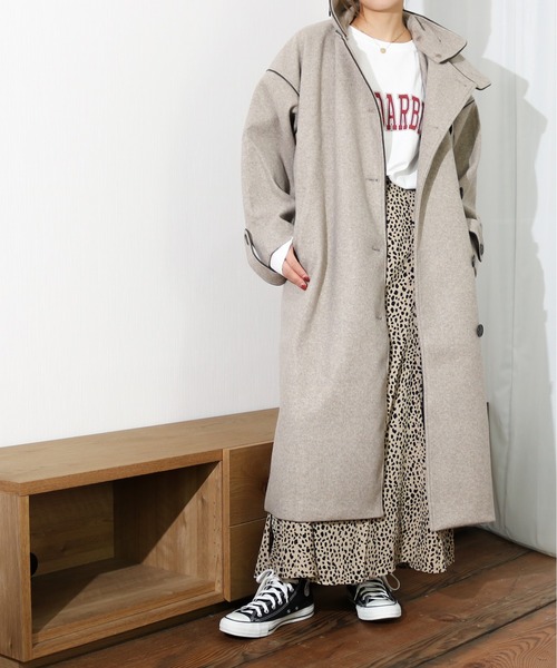 Per sist ence（パーシエンス）の「Per sist ence/パーシエンス　レオパードプリントマーメイドスカート（スカート・レディース・ベージュ・FREE）」の4枚目の写真