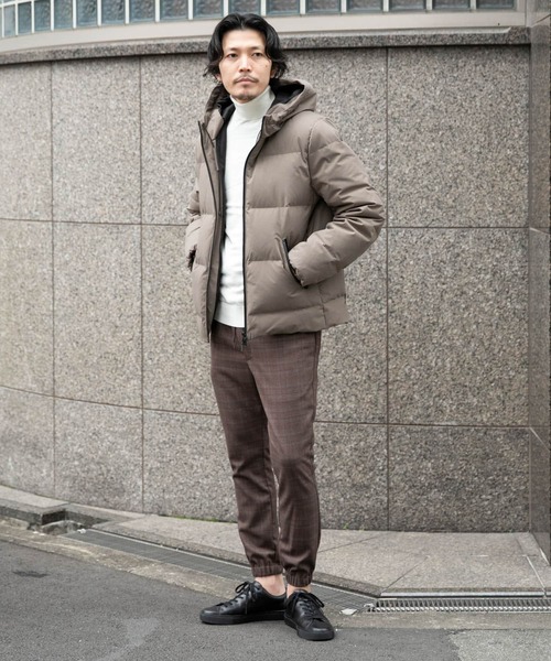 URBAN RESEARCH ROSSO MEN(アーバンリサーチロッソメン)の「ウールライクシャドーチェックジョガーパンツ(その他パンツ・メンズ・ブラック/ネイビー/カーキ/インディゴブルー・SMALL/MEDIUM/LARGE/X-LARGE)」の7枚目の写真