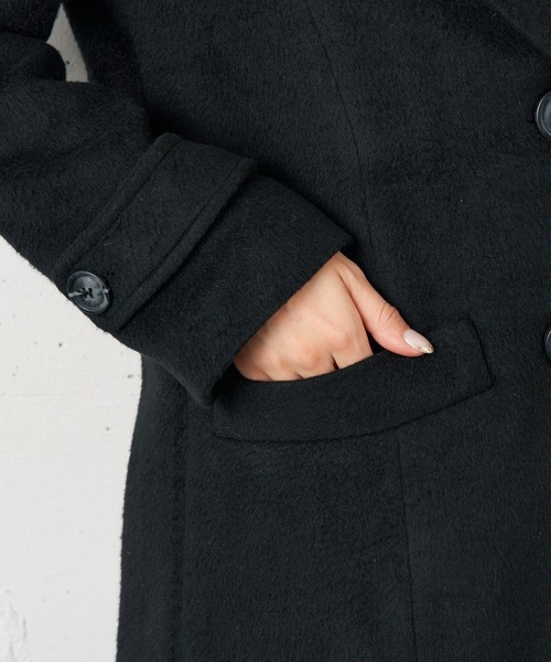 MIIA（ミーア）の「チェスターコート（チェスターコート・レディース・ブラック/ベージュ/ピンク系その他/ブラウン系その他2・FREE）」の16枚目の写真