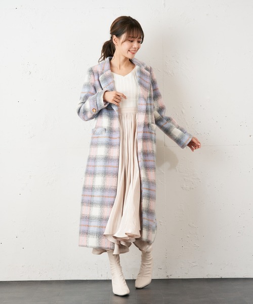 MIIA（ミーア）の「チェスターコート（チェスターコート・レディース・ブラック/ベージュ/ピンク系その他/ブラウン系その他2・FREE）」の10枚目の写真