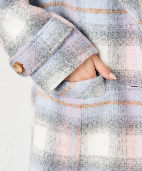 MIIA（ミーア）の「チェスターコート（チェスターコート・レディース・ブラック/ベージュ/ピンク系その他/ブラウン系その他2・FREE）」の11枚目の写真