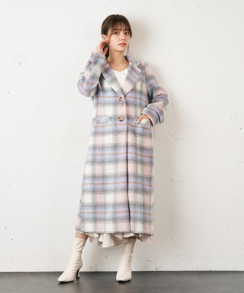 MIIA（ミーア）の「チェスターコート（チェスターコート・レディース・ブラック/ベージュ/ピンク系その他/ブラウン系その他2・FREE）」の12枚目の写真