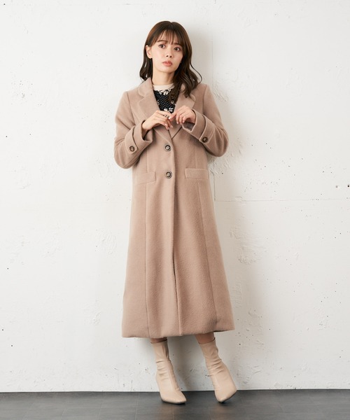 MIIA（ミーア）の「チェスターコート（チェスターコート・レディース・ブラック/ベージュ/ピンク系その他/ブラウン系その他2・FREE）」の15枚目の写真