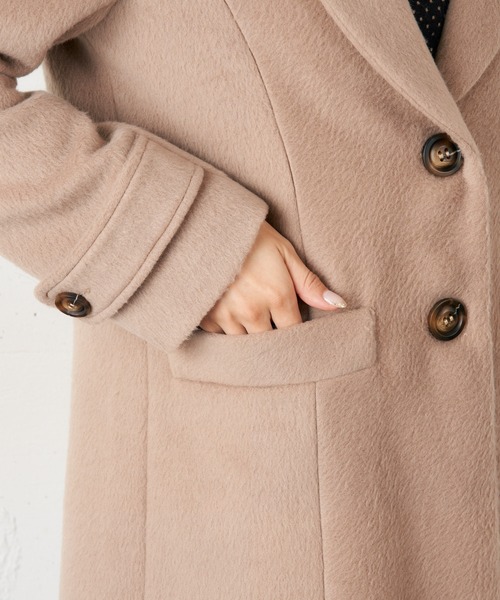 MIIA（ミーア）の「チェスターコート（チェスターコート・レディース・ブラック/ベージュ/ピンク系その他/ブラウン系その他2・FREE）」の18枚目の写真