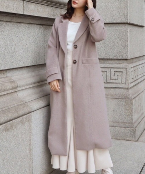 MIIA（ミーア）の「チェスターコート（チェスターコート・レディース・ブラック/ベージュ/ピンク系その他/ブラウン系その他2・FREE）」の9枚目の写真