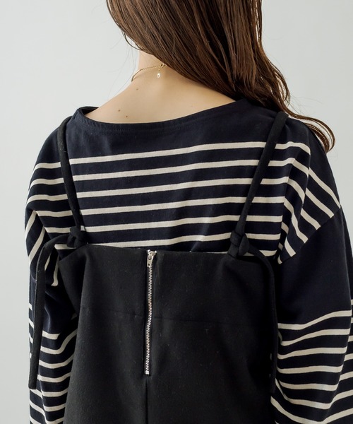 mystic（ミスティック）の「ウールタッチミニワンピース（ワンピース・レディース・チャコールグレー/ブラック・FREE）」の14枚目の写真