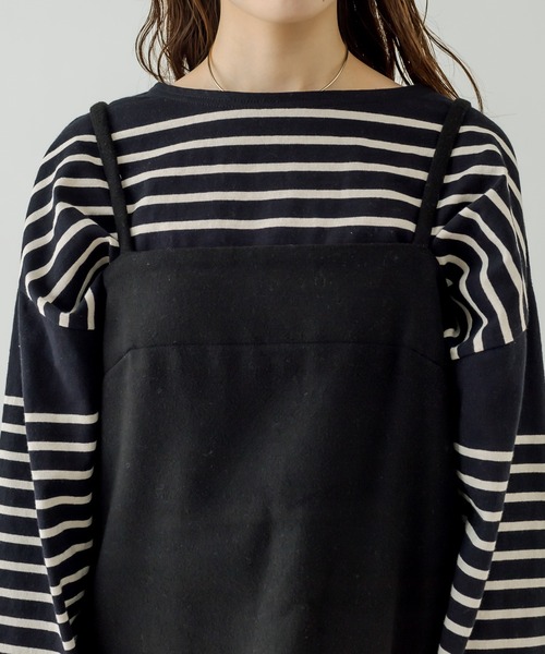 mystic（ミスティック）の「ウールタッチミニワンピース（ワンピース・レディース・チャコールグレー/ブラック・FREE）」の6枚目の写真