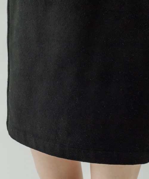 mystic（ミスティック）の「ウールタッチミニワンピース（ワンピース・レディース・チャコールグレー/ブラック・FREE）」の12枚目の写真