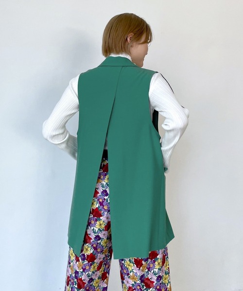 PAGEBOY（ページボーイ）の「リッチツイルセットアップジレジャケット（その他アウター・レディース・ブラック/アイボリー/グリーン/チャコールグレー・FREE）」の11枚目の写真