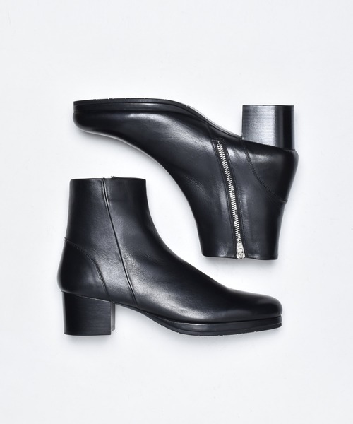 endevice（エンデヴァイス）の「プラットフォーム レザー ヒールブーツ（ブーツ・メンズ・ブラック・44/40/42）」の4枚目の写真