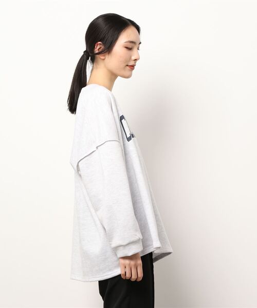 Dalfwin（ダールフィン）の「韓国ファッションCALIFORNIAカレッジロゴオーバーサイズスウェット（スウェット・レディース・グレー/ブラック/ベージュ/ベージュ系その他/ブラック系その他/グレー系その他/アイボリー・FREE）」の15枚目の写真