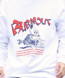 JUNGLES/ジャングルス Burnout S/S Tee 半袖Tシャツ フロントロゴ グラフィックプリント オーバーサイズ