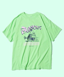 JUNGLES/ジャングルス  Burnout S/S Tee 半袖Tシャツ フロントロゴ グラフィックプリント オーバーサイズ