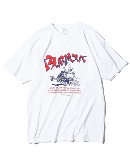 JUNGLES（ジャングルス）の「JUNGLES/ジャングルス  Burnout S/S Tee 半袖Tシャツ フロントロゴ グラフィックプリント オーバーサイズ（Tシャツ/カットソー・メンズ・ホワイト/グリーン・L/M/XL）」の5枚目の写真