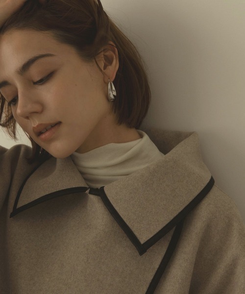 marjour（マージュール）の「[SURGICAL]DROP HOOP PIERCE（ピアス（両耳用）・レディース・シルバー/ゴールド・FREE）」の6枚目の写真