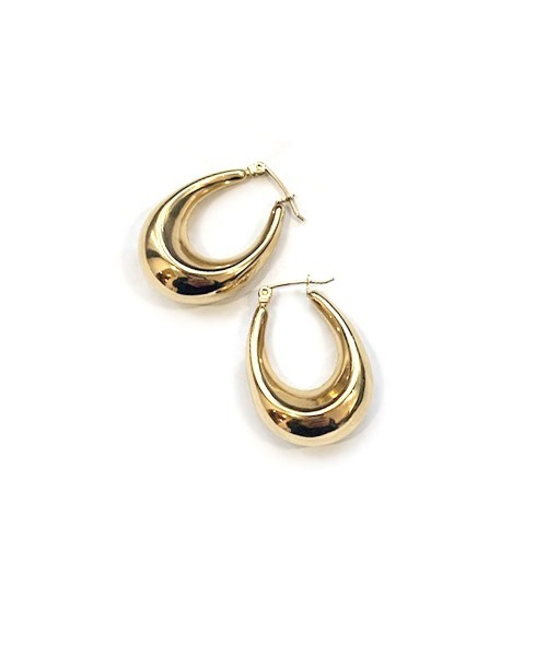 marjour（マージュール）の「[SURGICAL]DROP HOOP PIERCE（ピアス（両耳用）・レディース・シルバー/ゴールド・FREE）」の9枚目の写真