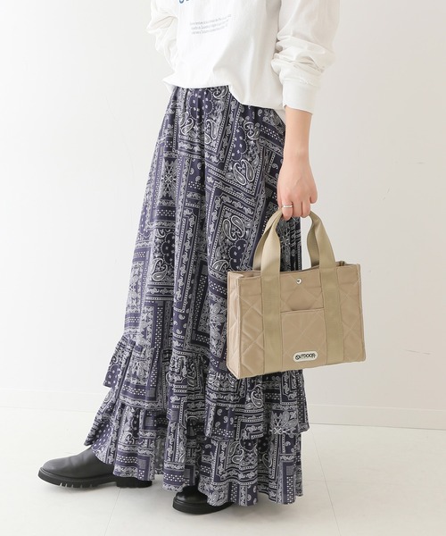 SLOBE IENA（スローブイエナ）の「【OUTDOOR/アウトドア】SLOBE別注 キルティングトートバッグ◆（トートバッグ・レディース・ベージュ/カーキ・FREE）」の7枚目の写真