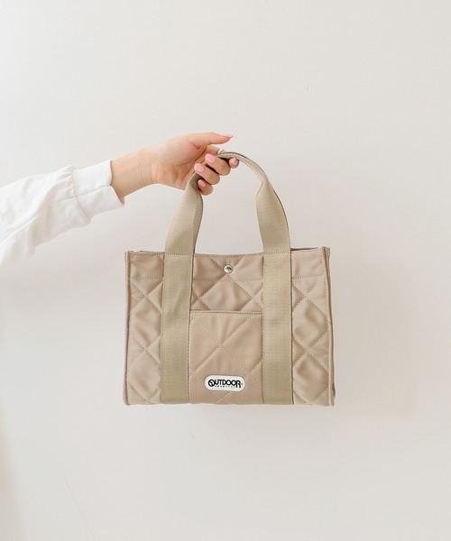 SLOBE IENA（スローブイエナ）の「【OUTDOOR/アウトドア】SLOBE別注 キルティングトートバッグ◆（トートバッグ・レディース・ベージュ/カーキ・FREE）」の11枚目の写真