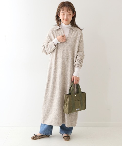 SLOBE IENA（スローブイエナ）の「【OUTDOOR/アウトドア】SLOBE別注 キルティングトートバッグ◆（トートバッグ・レディース・ベージュ/カーキ・FREE）」の12枚目の写真