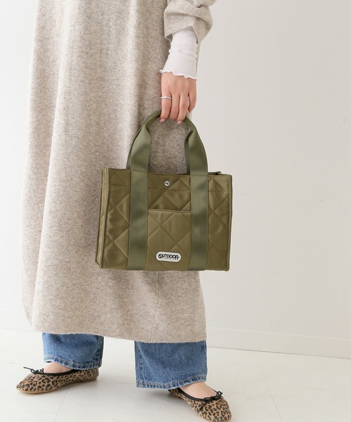 SLOBE IENA（スローブイエナ）の「【OUTDOOR/アウトドア】SLOBE別注 キルティングトートバッグ◆（トートバッグ・レディース・ベージュ/カーキ・FREE）」の15枚目の写真