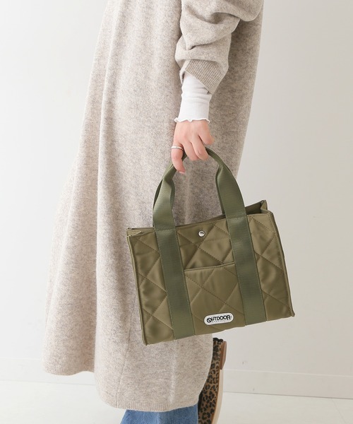 SLOBE IENA（スローブイエナ）の「【OUTDOOR/アウトドア】SLOBE別注 キルティングトートバッグ◆（トートバッグ・レディース・ベージュ/カーキ・FREE）」の17枚目の写真