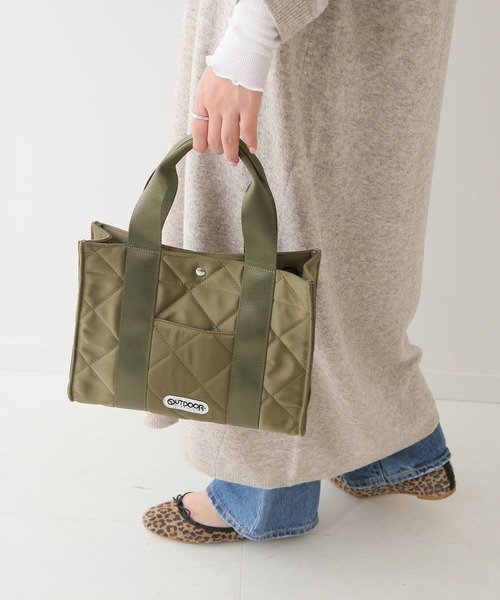 SLOBE IENA（スローブイエナ）の「【OUTDOOR/アウトドア】SLOBE別注 キルティングトートバッグ◆（トートバッグ・レディース・ベージュ/カーキ・FREE）」の18枚目の写真