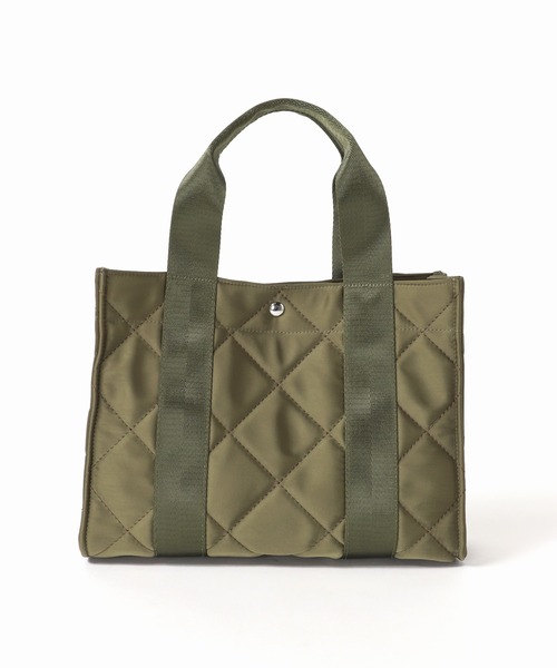 SLOBE IENA（スローブイエナ）の「【OUTDOOR/アウトドア】SLOBE別注 キルティングトートバッグ◆（トートバッグ・レディース・ベージュ/カーキ・FREE）」の22枚目の写真