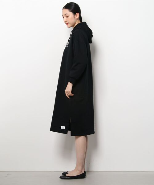 KANGOL（カンゴール）の「カンゴール KANGOL 裏起毛スウェットロング丈ワンピース（ワンピース・レディース・ブラウン/ブラック・S/XL/L/M）」の3枚目の写真