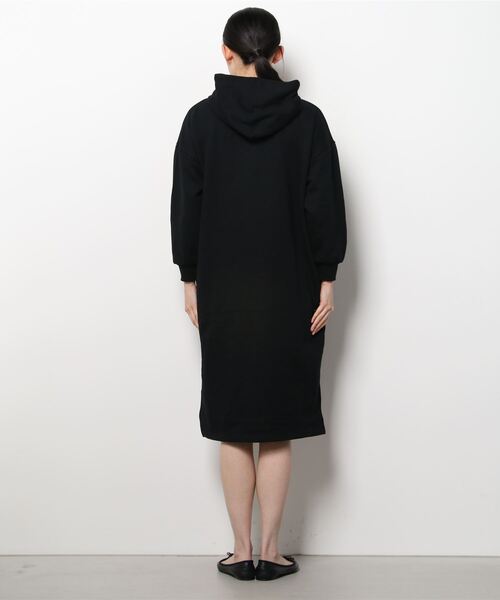 KANGOL（カンゴール）の「カンゴール KANGOL 裏起毛スウェットロング丈ワンピース（ワンピース・レディース・ブラウン/ブラック・S/XL/L/M）」の4枚目の写真