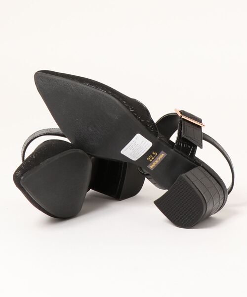 JELLY BEANS（ジェリービーンズ）の「スカラップバックバンドミュールパンプス(204-6743)JELLY BEANS(ジェリービーンズ)（パンプス・レディース・ブラック/グリーン/アイボリー・23/24/22.5/24.5/23.5）」の7枚目の写真