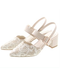 JELLY BEANS | スカラップバックバンドミュールパンプス(204-6743)JELLY BEANS(ジェリービーンズ)(パンプス)